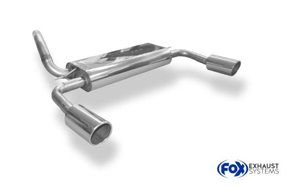 Endschalldämpfer Ausgang rechts/links - 1x100 Typ 16 rechts/links passend für: Ford Focus III (Bj. ab 2011) Tunier Ecoboost 1,5l 1,6l